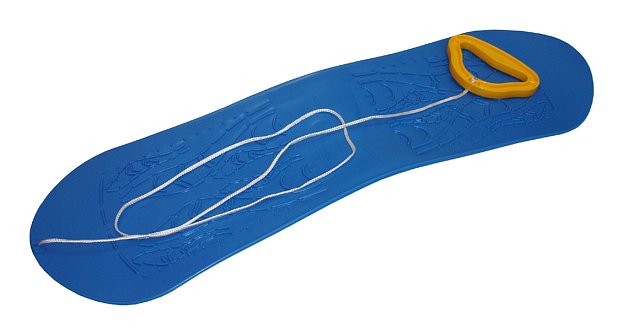 children's snowboard plastic blue