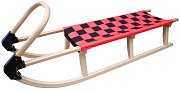 wooden sledge 125cm - red