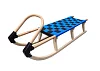 125cm wooden sledge - blue