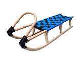 125cm wooden sledge - blue