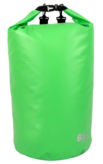 Waterproof boat bag 60 l green