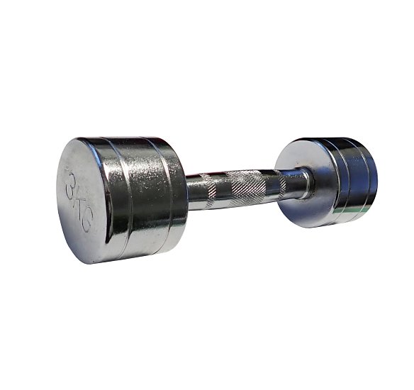 Chrome one-hand dumbbell 3 kg