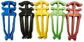 Plastic carrier for cross-country skis and poles - 1 pair