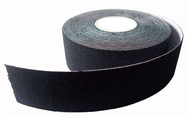 Kinesiology tape 2,5 x 5 m black