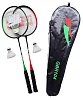 Badminton set Alu rackets + basket