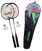 Badminton set Alu rackets + basket