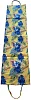 Four-piece folding beach lounger - attractive floral motif