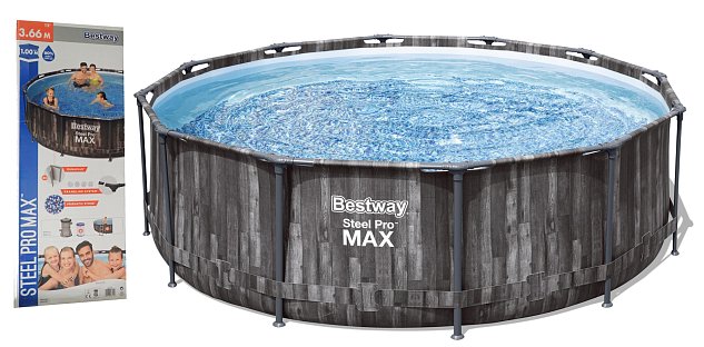 BESTWAY Pool STEEL PRO MAX 366x100 cm + accessories