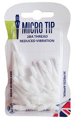 HARROWS T93-B Micro arrowheads 30 pcs in blister pack - white