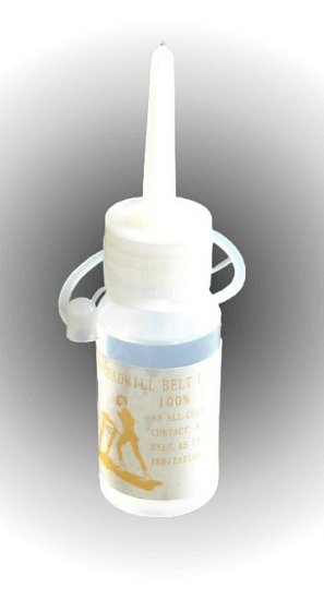 Silicone oil for lubricating treadmills