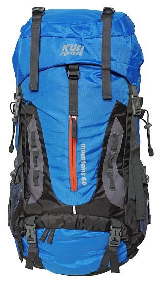 Backpack Mountains 60 L for more demanding hiking blue