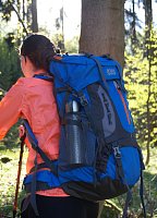 Backpack Mountains 60 L for more demanding hiking blue