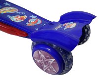 Children's scooter - luminous - 3 wheels BLUE