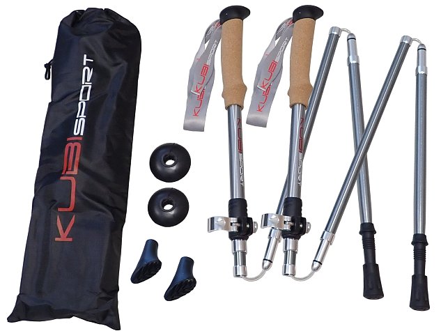 Special foldable 5-piece trekking poles - 1 pair