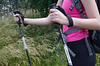 Nordic walking sticks graphite lightweight