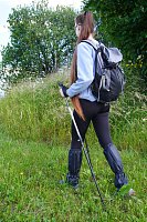 Trekking poles with quick release 1 pair