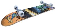 Sports skateboard with alu chassis and anti-skid for recreational purposes