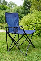 Lightweight folding chair dark blue