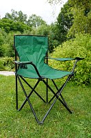 Lightweight folding chair green