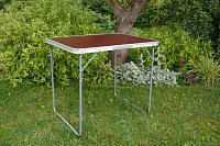 Folding camping table