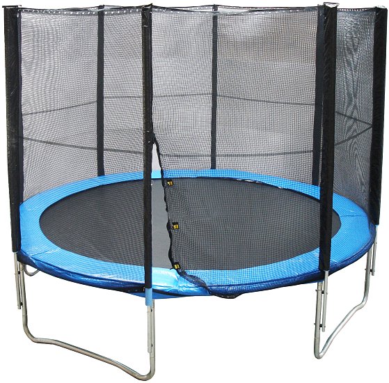 Outdoor trampoline with external protective net - 305 cm