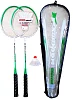 Badminton set - 2 rackets + basket + case