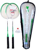 Badminton set - 2 rackets + basket + case