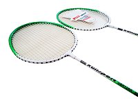 Badminton set - 2 rackets + basket + case