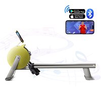 Rowing trainer BR3000K with bluetooth wireless self-powered yellow