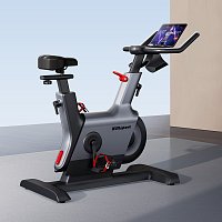 Magnetic bike trainer BC91K wireless, energy self-sufficient with bluetooth black grey