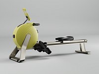 Rowing trainer BR3000K with bluetooth wireless self-powered yellow