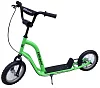 Scooter with inflatable wheels 12" Mistral green