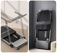 Flat treadmill fully assembled for operation with electric incline GB4350K