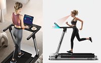 Flat treadmill fully assembled for operation with electric incline GB4350K