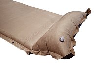 Self-inflating mattress with microfiber cover