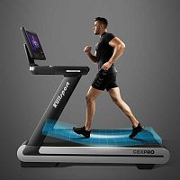 Treadmill with large display and GBXPRO apps