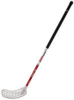 Floorball hockey stick FREEZ SPEED 32 white-red 100 cm round MB left