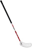 Floorball hockey stick FREEZ SPEED 32 white-red 100 cm round MB left