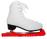 Figure skate protectors plastic red - 1 pair