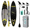 Paddleboard 350x84x15 cm with accessories black and yellow