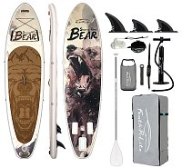 Paddleboard 350x90x15 cm with accessories white and brown